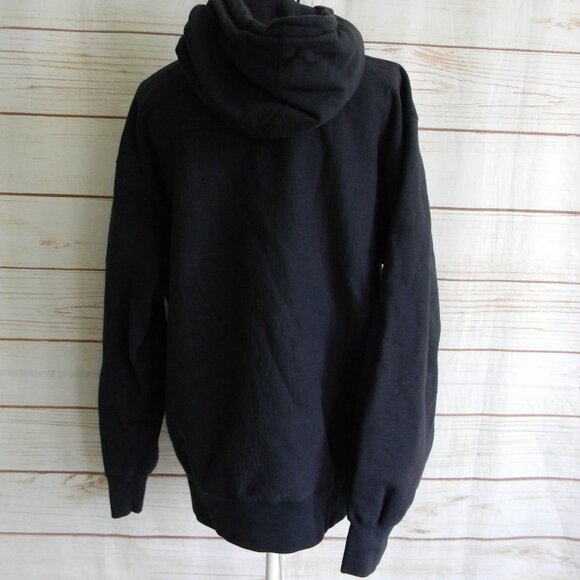 SUPREME WM'S NAVY BLUE PEARL LOGO HOODIE HOODED SWEATSHIRT SZ L - Picture 4 of 10